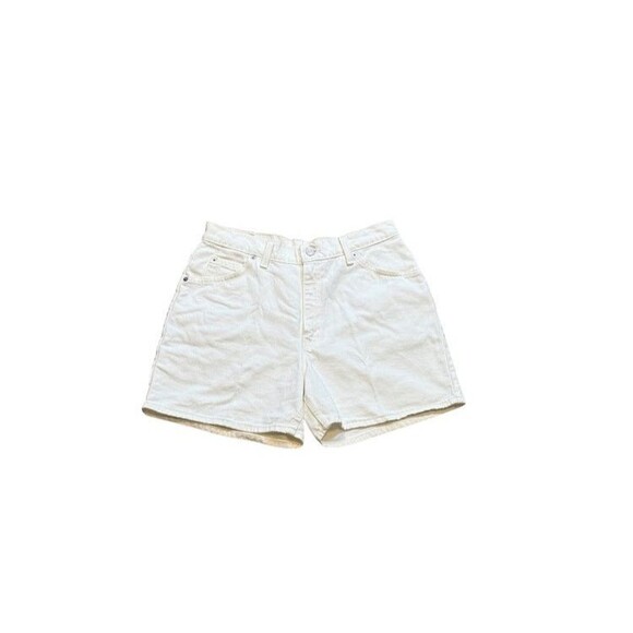 VINTAGE Levi's 950 Jean Shorts Women’s Size 13 White Denim 90s Made in USA 5" - Picture 1 of 8